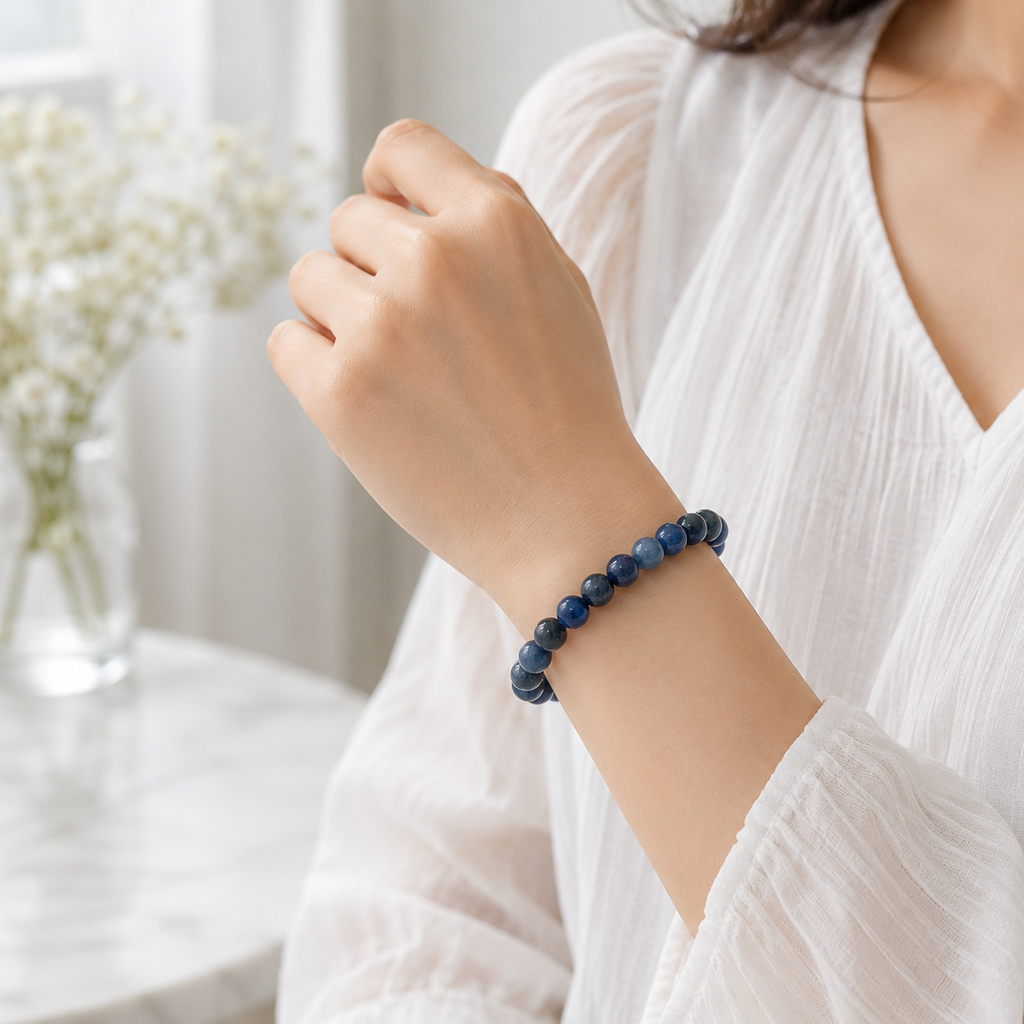 Blue Apatite Bracelet – Clarity & Focus